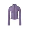 Chamarra de yoga para ir al trabajo, conjunto de yoga para mujer con cuello alto, chamarra con cierre y ajuste en la cintura, pantalones de yoga elásticos de cintura alta para mujer en el gimnasio
