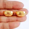 Lingote de Aleación Chapado en Oro de Venta Caliente, Pieza Sólida con Símbolos de Atracción de Fortuna y Bendiciones, Lingote de Imitación Oro, Pequeño Adorno, Artesanías de Metal