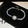 Pulsera de flor redonda con cierre de circonita, lujo ligero, alta gama, pulsera exquisita con un diseño elegante, versátil y a la moda, venta al por mayor