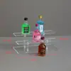 Suporte de Exibição Caixa Surpresa de Figura de Acrílico Versão Vinho Pequeno Suporte de Boneca Anime Prateleira para Bonecas de Perfume Joias Antigas Ornamentos
