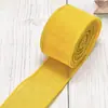 Cinta de Lino Imitación Colorida con Borde de Alambre Rollo de Lino Decoración Navideña Hecha a Mano Cinta Decorativa Empaque Fabricante Mayorista