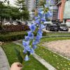 Flores de casamento azul neblina atacado azul escuro azul claro casamento fundo de estrada flores falsas com recomendado