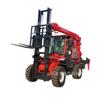 Grúa horquilla todoterreno de tracción en las cuatro ruedas grúa de elevación multiterreno grúa pluma móvil 5 toneladas grúa de cola de horquilla instalación control remoto Grúa