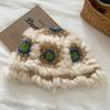 24 Nuevo Gorro Grueso Cálido de Lana de León Invierno Dulce Lindo Lana Tejida de Piel de Conejo Gorro de Pescador