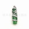 Colgante de jade malayo al por mayor para mujer, collar de jade verde con incrustaciones, colgante de jade azul de Taiwán, gema verde, pequeño regalo