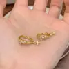 Brincos de pingente de zircônia, cool e estilosos, para mulheres; brincos de argola de nicho de alta qualidade; brincos stud e acessórios de luxo leve para homens