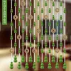 Cortina de Cuentas de Madera de Durazno con Monedas de Cinco Emperadores Cortina para Pasillo de Casa Partición de Cristal Cortina Feng Shui para Sala de Estar Cortina de Puerta con Monedas de Cobre
