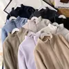 ¡9 colores para elegir! ¡Estilo de pareja! Nueva chaqueta cárdigan de forro polar retro de otoño con cuello alto y forro de terciopelo