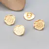 Prata de lei S925 banhada a ouro acessórios de botão em forma de XI vintage com pátina tinta preta material para bijuterias DIY feito à mão com contas