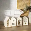 Amapola de 4 Piezas Adorno de Casa Estilo Europeo Molde de Silicona Lámpara Decorativa de Atmósfera DIY Silueta Luz Nocturna Molde de Yeso
