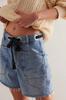 Shorts Jeans Soltos Casuais Europeus e Americanos para Mulheres, com Ilhós, Cordão e Múltiplos Bolsos para Comércio Exterior Transfronteiriço
