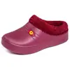 Sapatos de Algodão de Inverno Masculino, Novo Estilo Casal, Forrados com Lã, Espessos, Quentes, Pantufas de Algodão com Bico Fechado, Sola Grossa, Leves, Confortáveis
