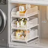 Estante de Almacenamiento Extraíble Debajo del Fregadero, Estante de Almacenamiento para Lavabo de Baño para Artículos de Tocador, Estante de Gabinete de Baño