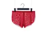 Calça Seta de Gaze A820 Roupa Íntima Sexy Gaze Verão Respirável Sexy Conjunto de Duas Peças Calça de Quatro Cantos