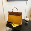 Bolso de Mano con Costuras de Lona, Gran Capacidad, Bolso de Hombro de Moda, Diario Casual, Elegante Bolso Cruzado, Bolso para Mujer de Comercio Exterior de Lujo Ligero