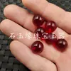Cuentas de medio agujero al por mayor cuentas redondas tipo piscina de sangre sueltas cuentas doradas de imitación perla cera cuentas de medio agujero accesorios para pendientes broches cuentas