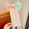 Diadema Infantil Niña Lazo Arcoíris Trenzado Pasador Tocado Coleta Cinta para el Cabello Pasador Accesorios para el Cabello de Niña de Verano