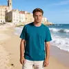Camisetas de Algodón para Hombre en Múltiples Colores, Mangas Cortas que Absorben la Humedad, Camisetas de Algodón Cómodas y Amigables con la Piel, Descuentos por Compra al por Mayor, Venta al por Mayor de Fábrica