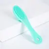 Cepillo para Lavar la Cara Cepillo de Silicona para Lavar el Cabello Cepillo Facial de Silicona Manual Limpieza Profunda Cepillo Facial Exfoliante