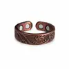 Anillos de Energía Magnética Retro Color Cobre Rojo Europeos y Americanos Transfronterizos para Hombres y Mujeres, Anillos Magnéticos Abiertos al por Mayor