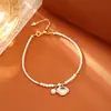 Estilo Chino Candado de Longevidad Collar de Perlas de Nácar Natural Moda Exquisito Versátil Cadena para Suéter Pulsera con Diseño de Perlas Grandes y Pequeñas