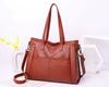 Bolsa Grande Feminina Fashion de Couro de Flor Integral, Bolsa para Mamãe, Bolsa de Mão, Bolsa Transversal, Bolsa de Compras Feminina de Couro Genuíno de Grande Capacidade, Bolsa para o Dia a Dia