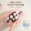 Nueva Bolsa de Maquillaje de Pana Color-Block con Alto Atractivo Estético, Bolsa de Almacenamiento de Cuidado de la Piel para Viaje de Gran Capacidad, Neceser Portátil
