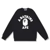 Sudadera de camuflaje de moda transfronteriza para hombre, otoño e invierno, manga larga, estampado de letras, holgada, cuello redondo, sudadera pullover para hombre