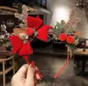 Diadema navideña transfronteriza Diadema con lazo de árbol de Navidad Pasador decorativo lindo Diadema de cuernos de alce Accesorios para el cabello al por mayor