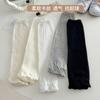 Calcetines blancos de verano para mujer, finos, de ballet, apilados, largos, de lolita, transpirables y con mucho cariño para niñas.