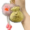 Llavero de Oro Puro 999, La Riqueza Viene de Todas Partes, Colgante de Oro, Adorno para Bolso, Regalo para Novia o Mejor Amiga, Regalo de Joyería