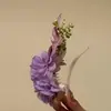 Pinza para el Cabello de Flor de Mariposa Artificial Morada para Mujer 2026 Nuevo Estilo Pinza Lateral Pinza de Pato Atmosférica Pinza de Pico de Pato Accesorio para el Cabello para Fotos