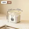 Balde de Arroz com Tampa Flip Personalizado, Barril Simples para Armazenamento de Arroz de Grau Alimentício, Farinha Ração para Cachorro, Barril Transparente de Grande Capacidade para Armazenamento de Grãos Doméstico