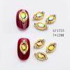 Nail alloy joias ferramentas de unhas joias diamante japonês e coreano Flash oval flat diamond série decorativa diamante prego broca