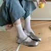 Sapatos Mary Jane de Dedo Dividido Estilo Francês Outono 2026, Sapatos de Salto Baixo Rasos, Versáteis Confortáveis com Solado Macio, Sapatos Retrô