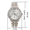 Venta caliente de comercio exterior Ginebra Ginebra Ginebra Reloj de cuarzo casual de negocios con banda de acero de tres ojos con diamantes para hombre.