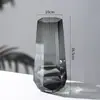 Florero de bambú de la suerte hidropónico transparente de gran diámetro, decoración para sala de estar, florero de lujo ligero, arreglo floral de cristal de alta gama