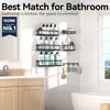 El más vendido de Amazon para Baño Estante de Almacenamiento sin Taladro para Baño Estante de Almacenamiento Montado en la Pared Estante de Almacenamiento Organizador Multifuncional