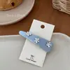Nuevo Pasador de Pelo Azul Perla con Lazo Estilo Coreano, Pinza para Flequillo, Pasador Lateral Dulce Estilo Bosque