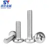 Tornillos y Pernos de Acero Inoxidable 304 M1-M10 de Cabeza Redonda Phillips, Tornillos de Cabeza Redonda Tornillos Mecánicos Gb818