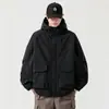 Chaqueta de Hombre Danbaoni Spring Nueva Marca de Moda con Cuello Alto, Cremallera, Corte Holgado Casual, Chaqueta Exterior Versátil a Prueba de Viento.