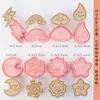 Mini Moldes para Galletas de Dibujos Animados Sanrio Hogareños Moldes de Sandía Estéreo 3D Corte a Presión Horneado de Fondant Hecho a Mano