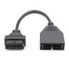Cable de conversión de conector OBD2 de 16 pines, compatible con el cable adaptador de 12 pines para vehículos antiguos de GM.