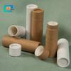 Fábrica de Shenzhen venta al por mayor lápiz labial tubo de papel Kraft completo 0.3oz 7G Desodorante caja cilíndrica de empuje inferior