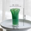 Criativo vaso de repolho pétala Vaso decoração simples sala de estar mesa de jantar modelo quarto arranjo de flores vidro decoração macia