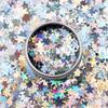 Lantejoula Laser Pet 3-8mm Lua Floco de Neve Estrela Lantejoula de Formato Especial Patch de Maquiagem DIY Glitter Decorativo para Arte de Unhas