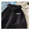 Suéter Cardigan Grande Tamanho Exportação Transfronteiriça Masculino Outono Tendência Americana Solto Com Capuz Tie-Dye Jaqueta Suja Ins