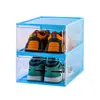 Caja de Zapatos de Plástico Transparente Aj Magnética de Caña Alta, Organizador de Almacenamiento Moderno a Prueba de Polvo y Antioxidation para Tenis, Gabinete de Zapatos al por Mayor