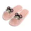 Zapatillas de Casa de Dibujos Animados de Colores Dulces para Mujer, Lindas de Estilo Coreano, Animación Creativa de Verano, Masaje para el Hogar, Antideslizantes para Baño