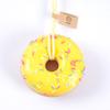 Donut de Aguja de Azúcar Artificial de PU Colgante para Coche Kawaii Juguete de Comida Artificial Colgante Decoración de Coche Regalos Pequeños para Mejores Amigos